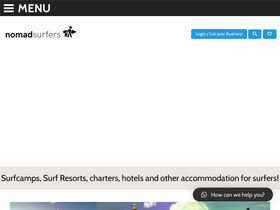 'nomadsurfers.com' screenshot