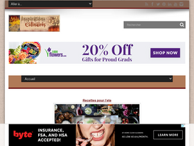 'mesinspirationsculinaires.com' screenshot