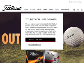 'titleist.co.uk' screenshot