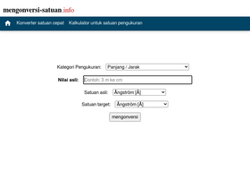 'mengonversi-satuan.info' screenshot