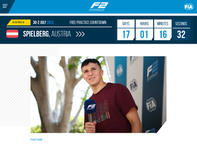 'fiaformula2.com' screenshot