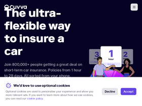 'cuvva.com' screenshot