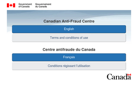 'antifraudcentre-centreantifraude.ca' screenshot
