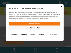 'hc-cargo.com' screenshot