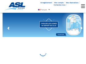 'aslairlines.fr' screenshot