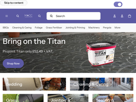 Maccshop homepage screenshot