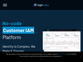 'loginradius.com' screenshot
