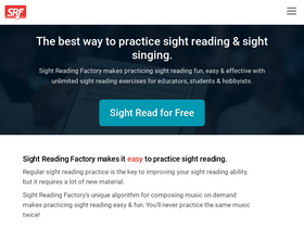 'sightreadingfactory.com' screenshot