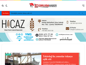 'corludahaber.com' screenshot