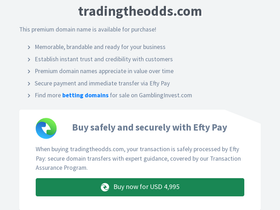 tradingtheodds.com