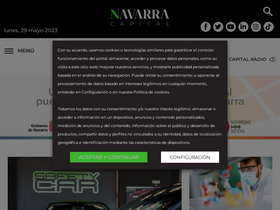 'navarracapital.es' screenshot