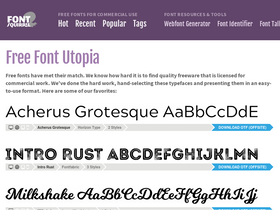 'fontsquirrel.com' screenshot
