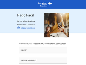 'carrefourpagofacil.es' screenshot