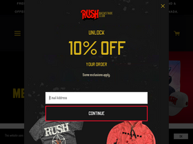 'rushbackstage.com' screenshot