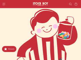 stockboycandy.com homepage screenshot