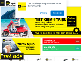 'thegioixechaydien.com.vn' screenshot