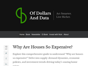 'ofdollarsanddata.com' screenshot