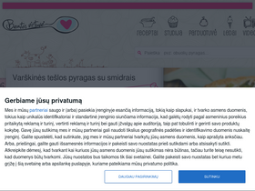 'beatosvirtuve.lt' screenshot