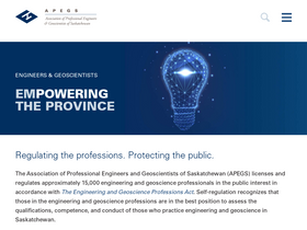 'apegs.ca' screenshot