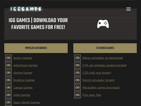'iigggames.com' screenshot