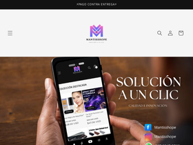 mantisshope.com homepage screenshot