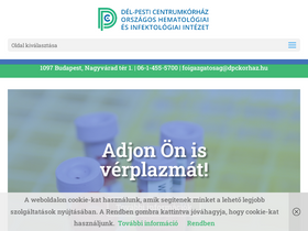 'dpckorhaz.hu' screenshot