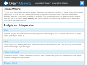 'dreammeaning.org' screenshot