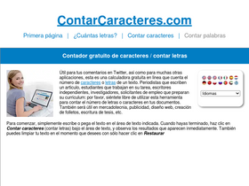 'contarcaracteres.com' screenshot