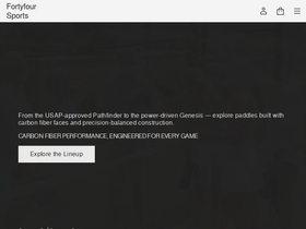 fortyfoursports.co homepage screenshot