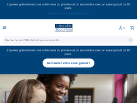 'cheneliere.ca' screenshot