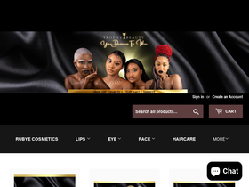 officialtrophybeauty.com homepage screenshot