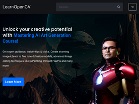 'learnopencv.com' screenshot