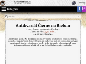 'ciernenabielom.sk' screenshot