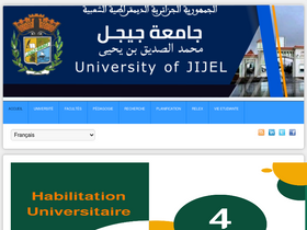'univ-jijel.dz' screenshot