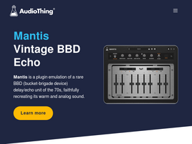 'audiothing.net' screenshot