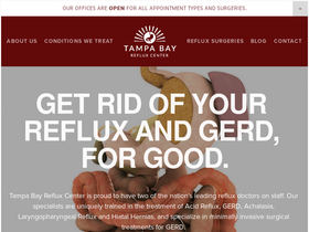 'tampabayrefluxcenter.com' screenshot