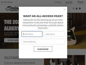 'sterlingbymusicman.com' screenshot