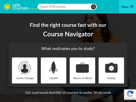 'tafecourses.com.au' screenshot