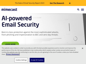 'mimecast.com' screenshot