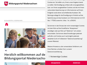 'bildungsportal-niedersachsen.de' screenshot