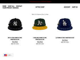 kittedshop.com homepage screenshot