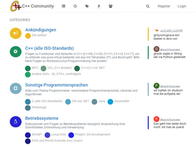 'c-plusplus.net' screenshot