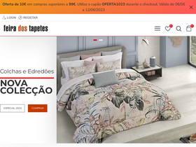 'feiradostapetes.pt' screenshot