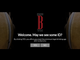 barrettfamilywines.com homepage screenshot