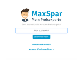 'maxspar.de' screenshot
