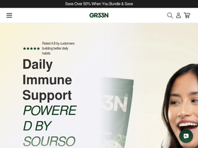 gr33n.com homepage screenshot