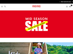 shopatmeme.com homepage screenshot