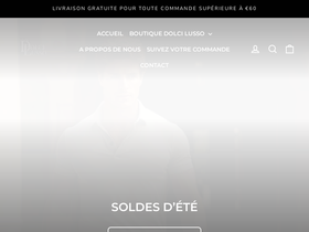 Dolci Lusso homepage screenshot