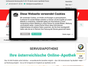 'servusapotheke.at' screenshot
