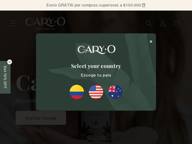 caryo.co homepage screenshot